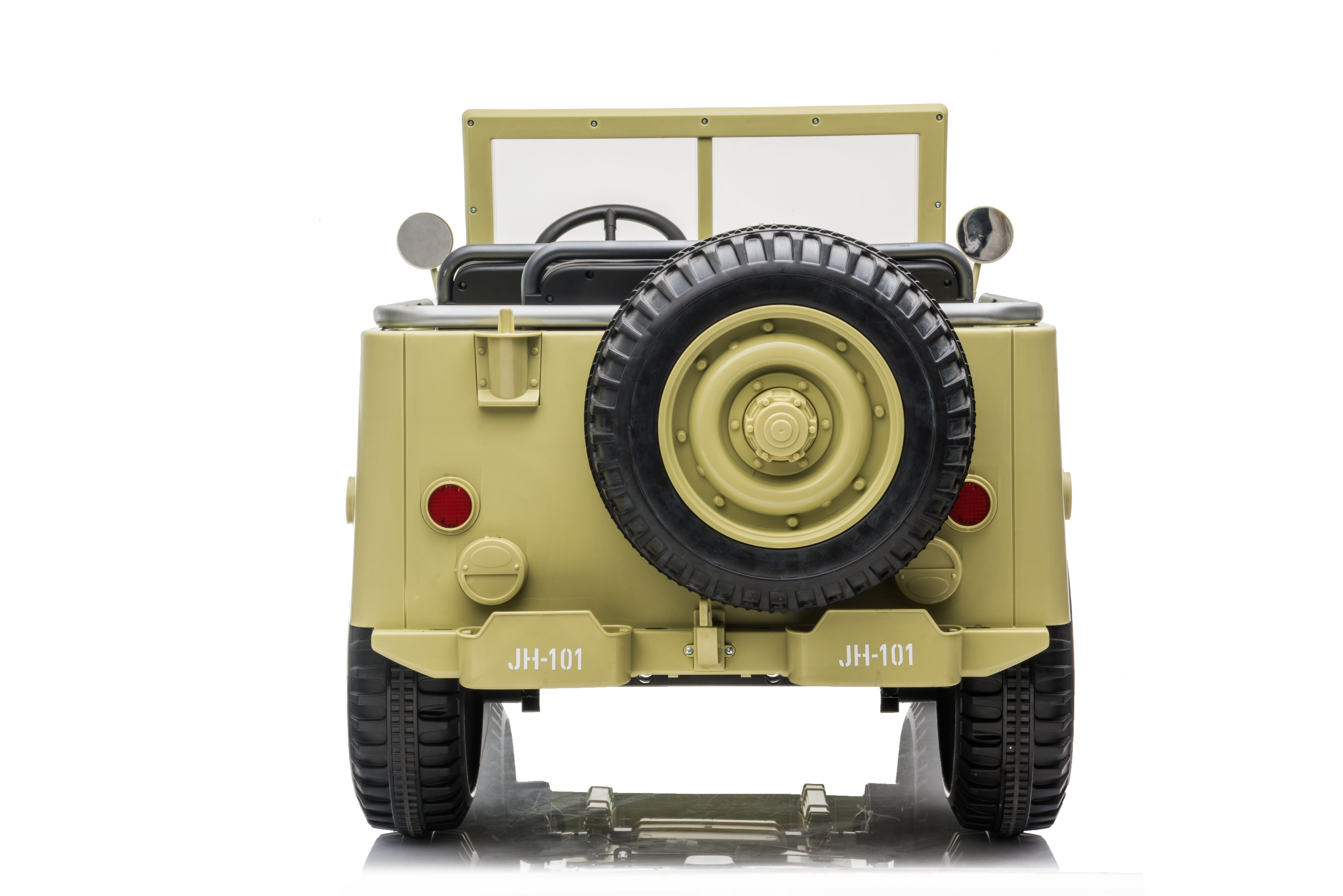 24V Uzaktan Kumandalı &Ccedil;ocuklar Willy Jeep &Uuml;&ccedil; Kişilik Arabaya Biniyor 