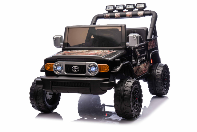  12V TOYOTA FJ 2-s&aelig;der b&oslash;rn elektrisk ride-on jeep | 2.4G fjernbetjeningknytningen med en k&oslash;retur i bil med licens