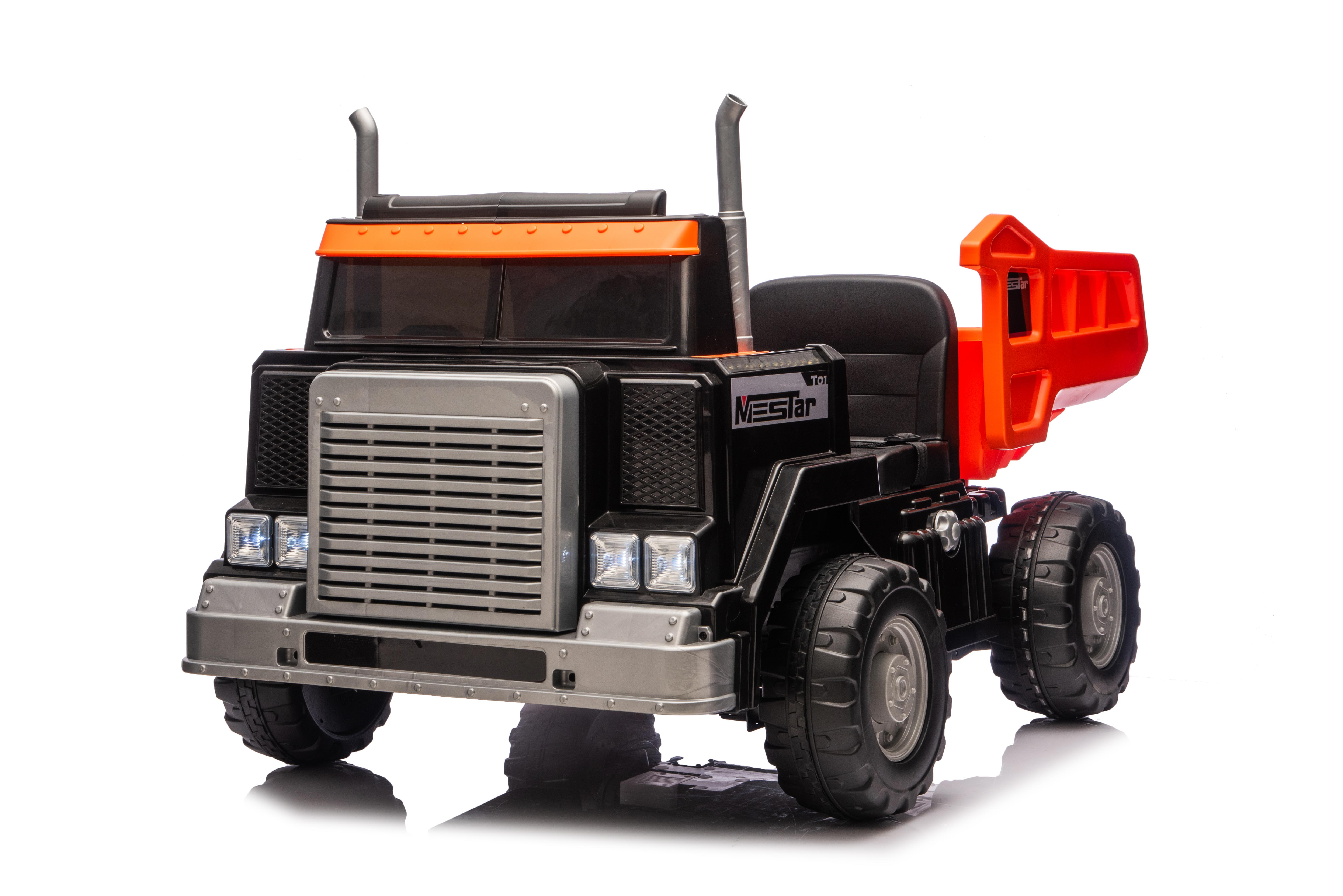 Escavatore elettrico da 12 V a batteria per bambini che cavalcano un'auto giocattolo per giocare all'aperto