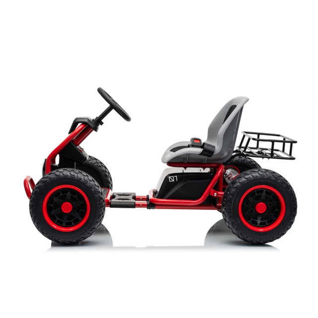 Motoare duble de 36 V, care funcționează cu baterie, pe cadru de oțel, Go Kart 